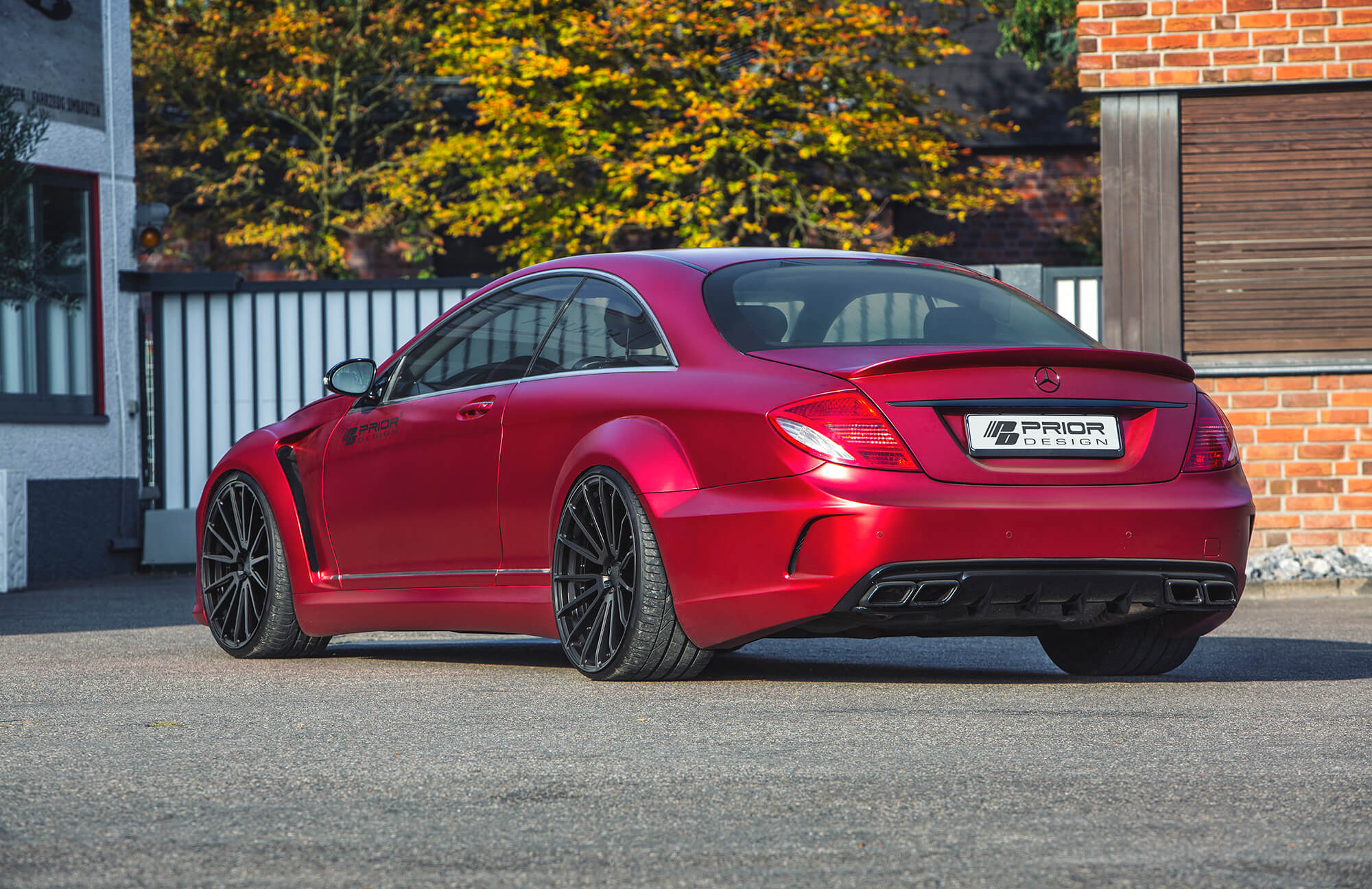PD Black Edition V4 Widebody Rear Widenings for Mercedes CL C216