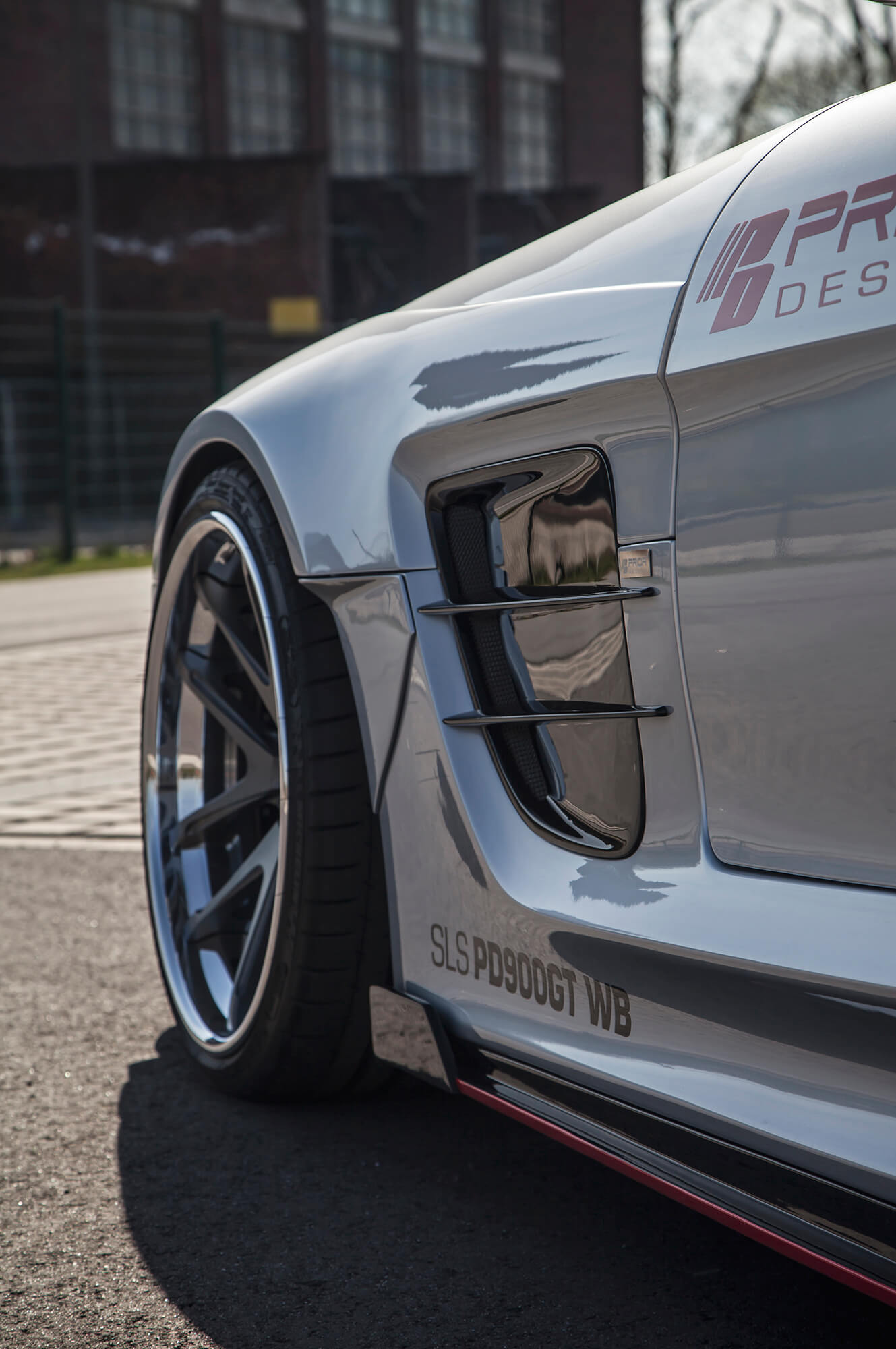 PD900GTWB Widebody Front Widenings for Mercedes SLS Coupe AMG C197