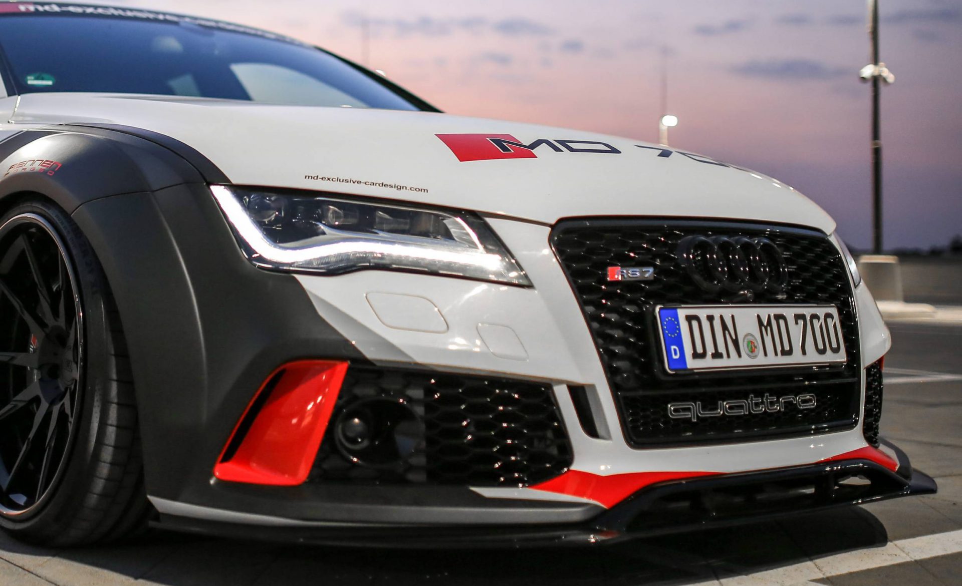 PD700R Front Add-On Spoiler for Audi A7/S7/RS7 C7