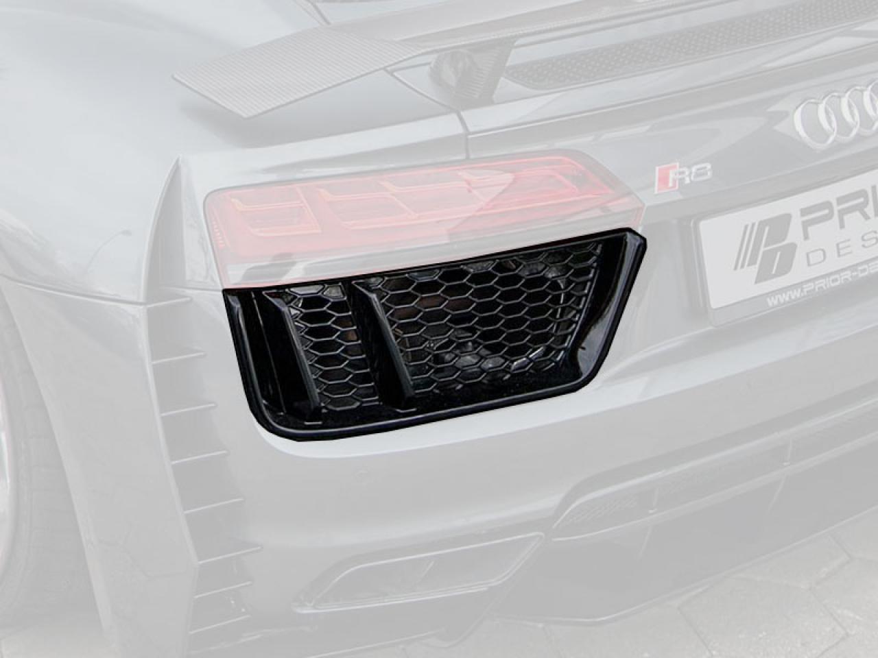 PD800WB Rear Bumper Vents Inserts for Audi R8 4S Coupe/Spyder