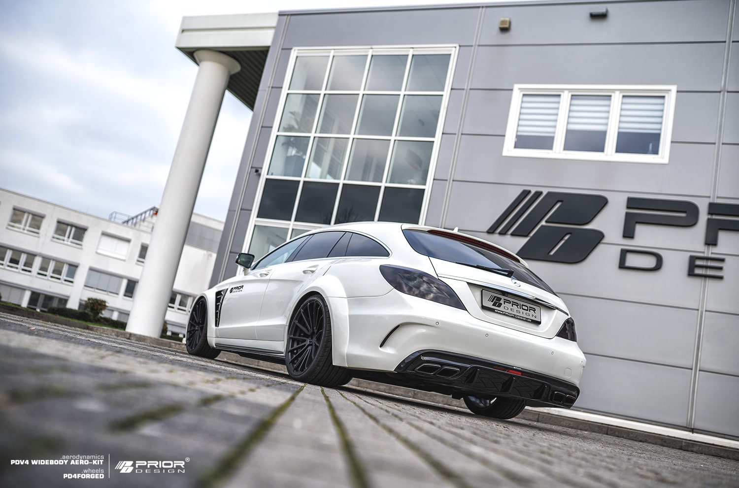 PDV4 Widebody Front & Rear Widenings for Mercedes CLS X218 Shooting Brake