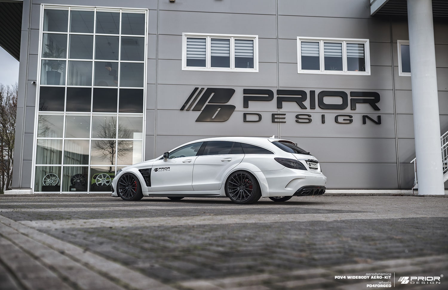PDV4 Side Skirts incl. Side Skirts Lip for Mercedes CLS X218 Shooting Brake