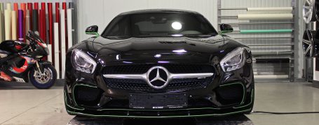 PD800GT Front Add-On Spoiler for Mercedes GT/GTS AMG C190