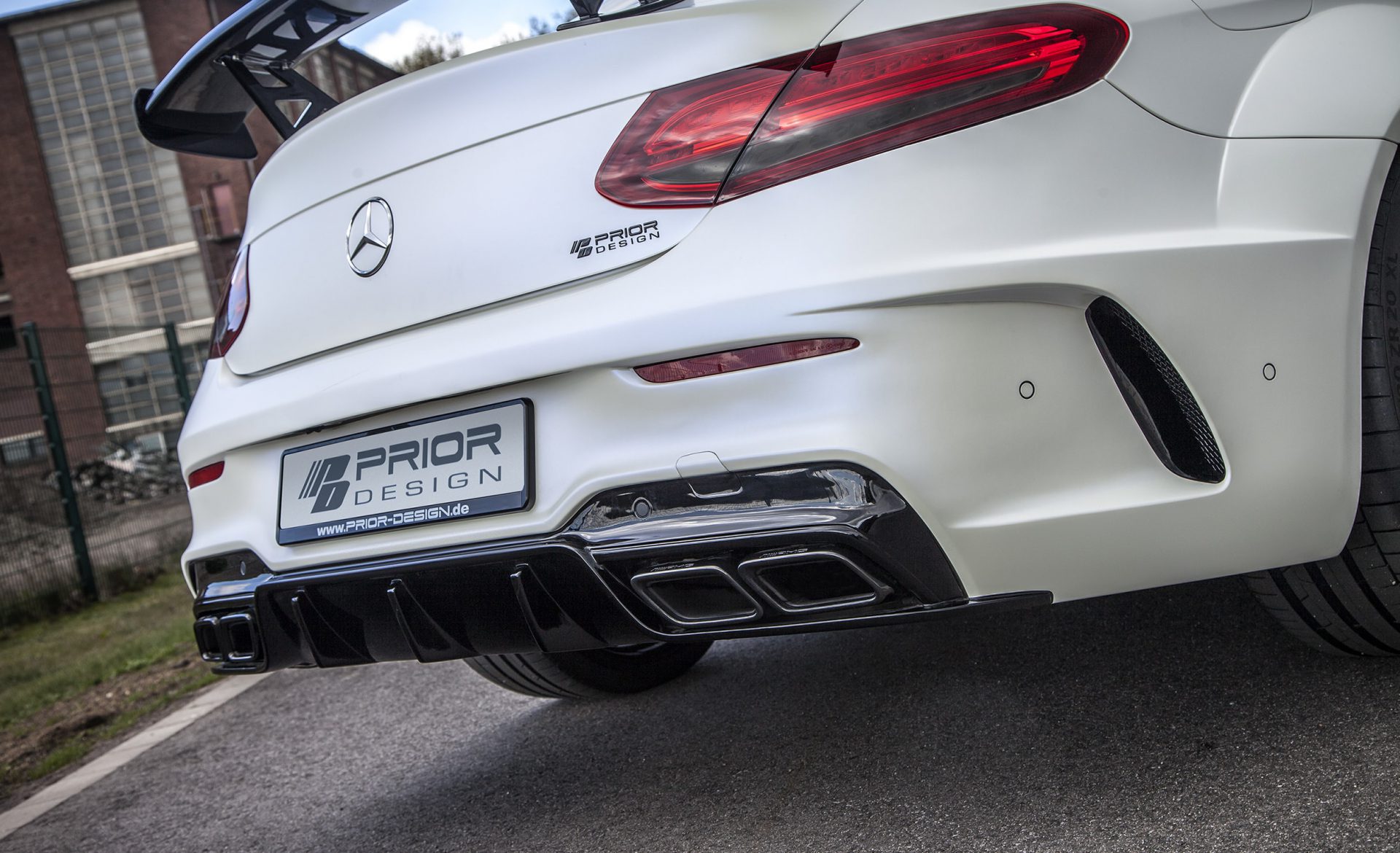 PD65CC Widebody Rear Bumper incl. Diffusor for Mercedes C-Coupe C205