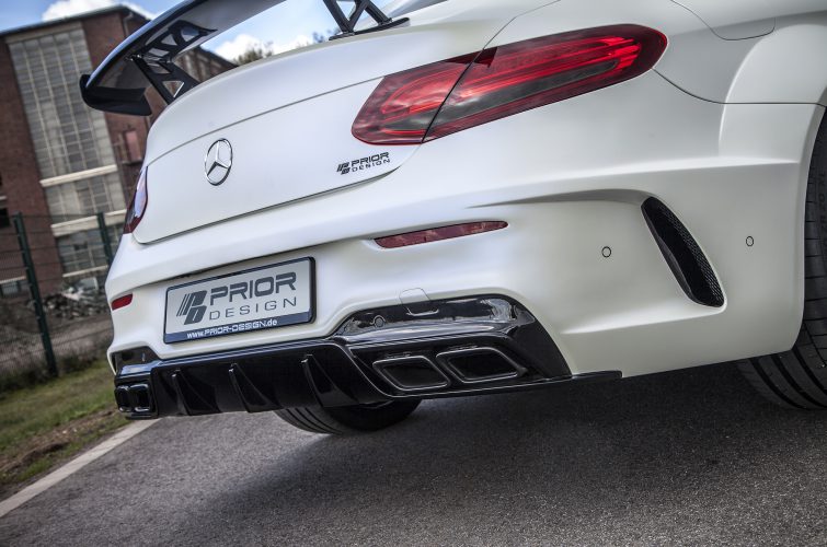 PD65CC Widebody Rear Bumper incl. Diffusor for Mercedes C-Coupe C205