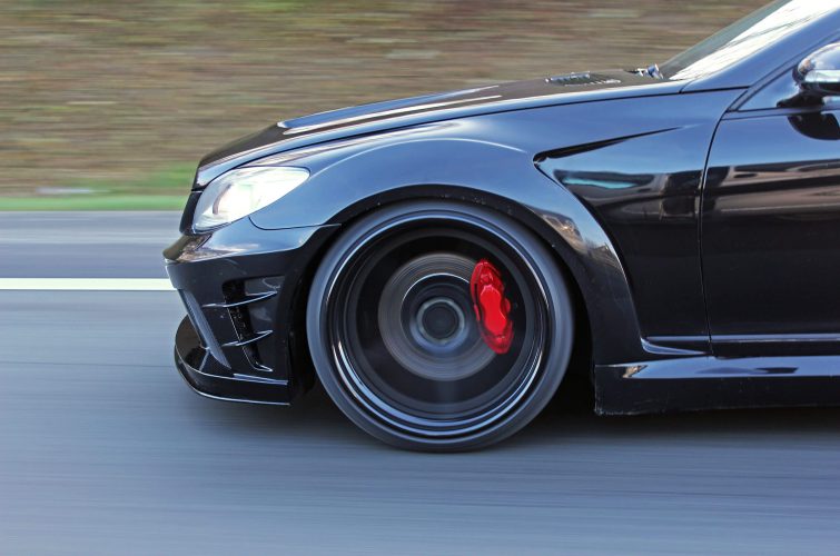 Black Edition V2 Widebody Frontkotflügel für Mercedes CL W216