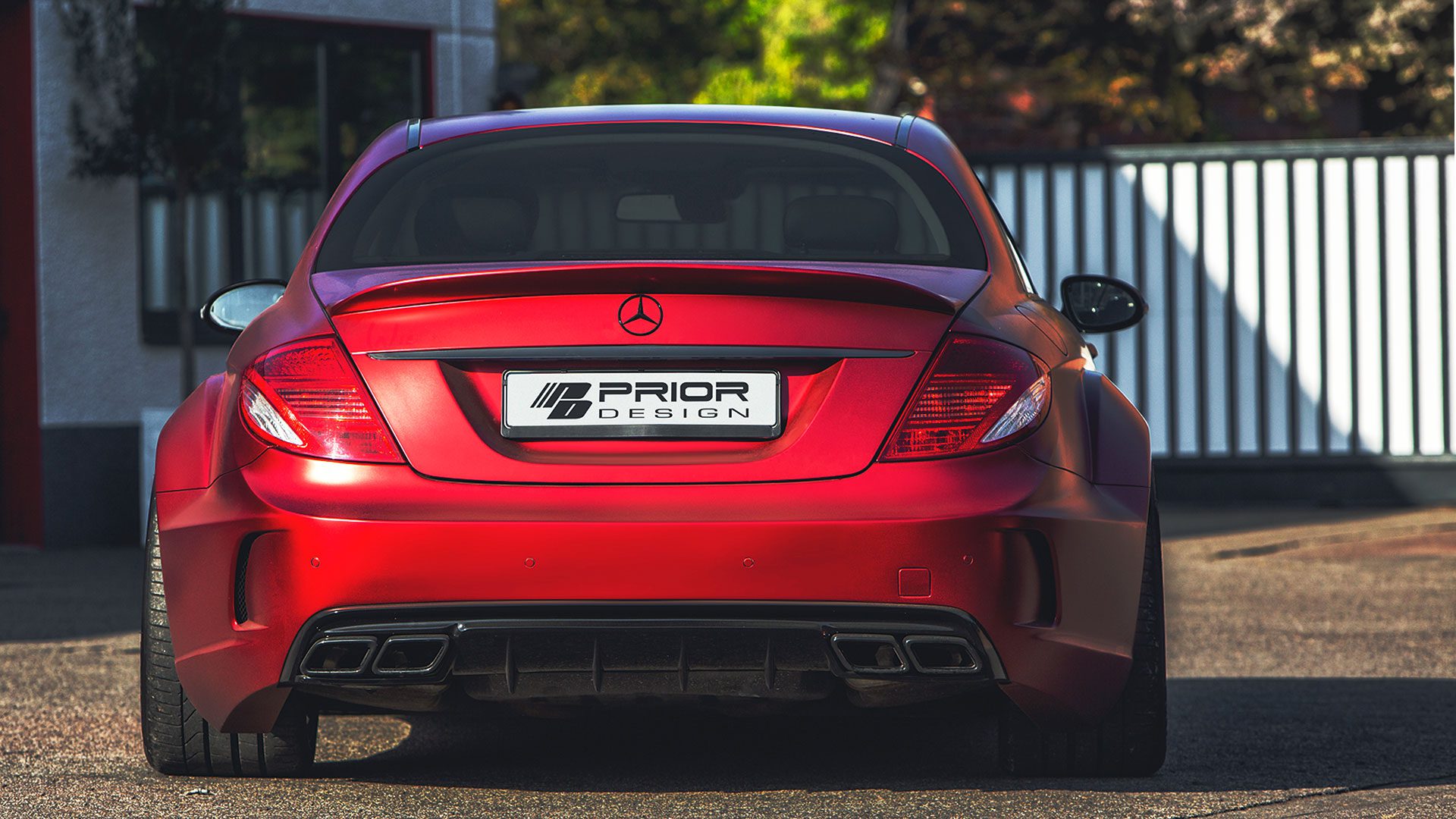 PD Black Edition AMG Rear Trunk Spoiler for Mercedes CL C216