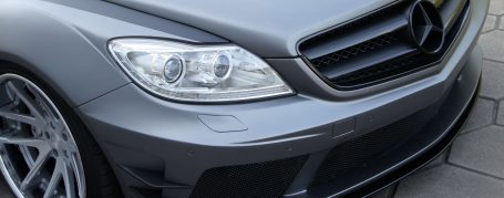 Black Edition V2 Widebody Frontstoßstange + Frontspoilerschwert für Mercedes CL W216 FL