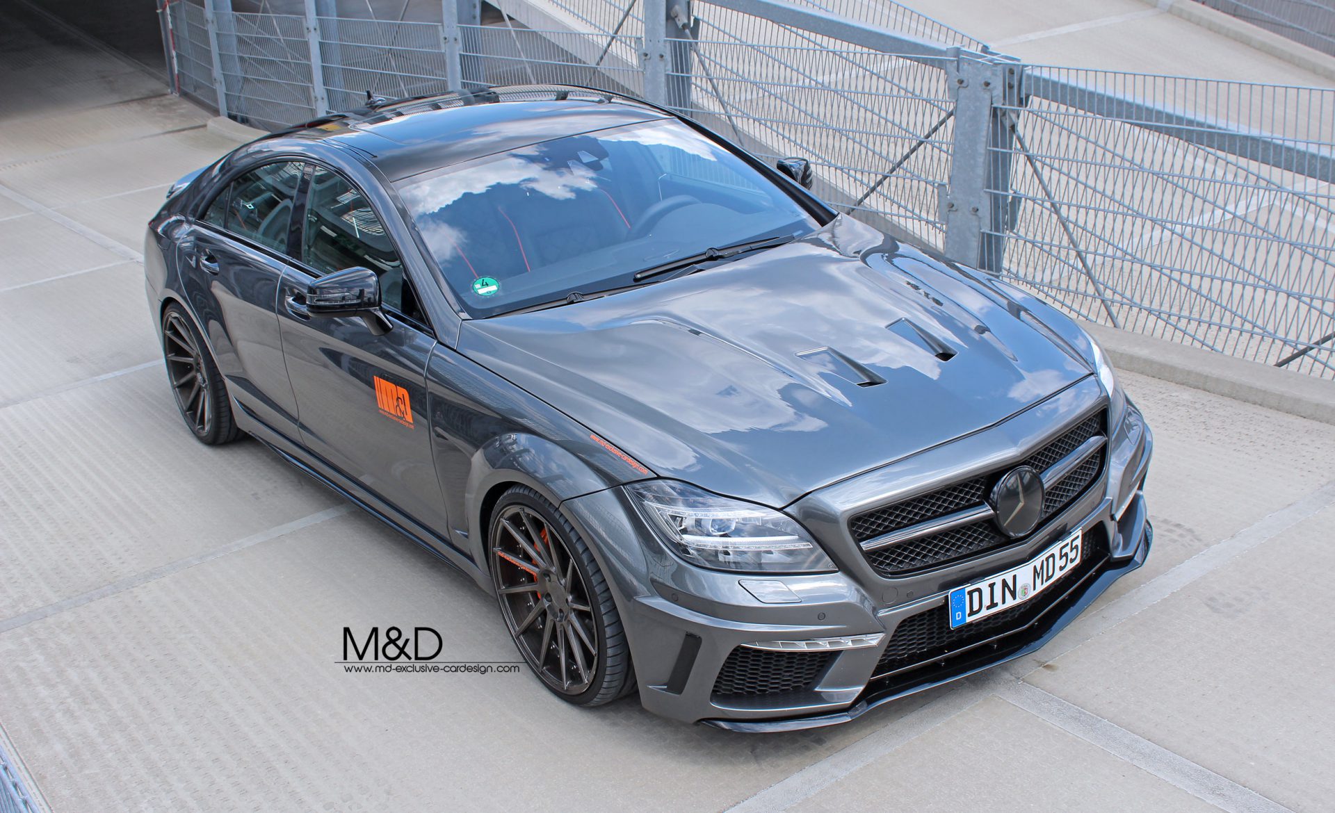 PD550 Black Edition Motorhaubenaufsatz für Mercedes CLS C218