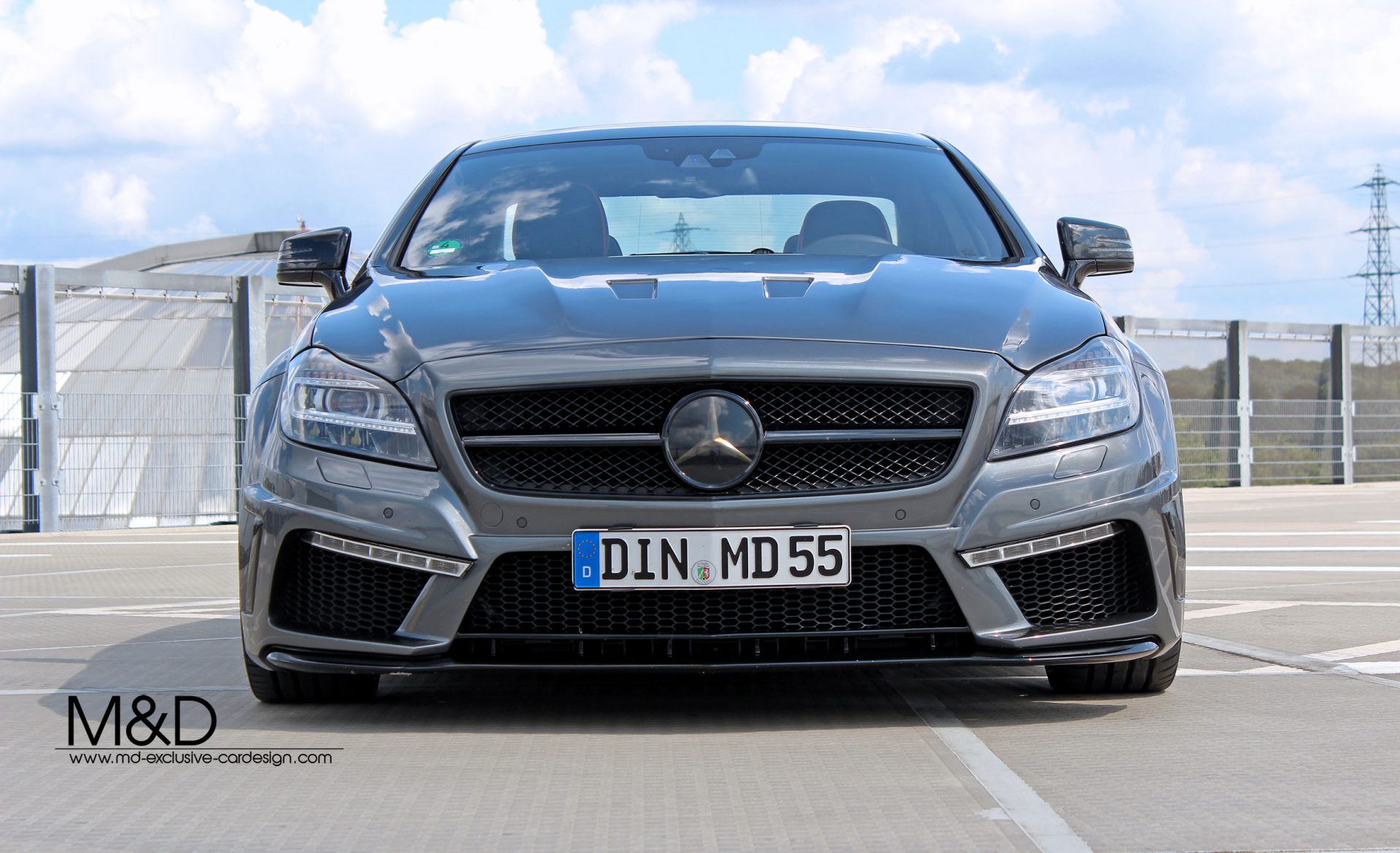 PD550 Black Edition Motorhaubenaufsatz für Mercedes CLS W218