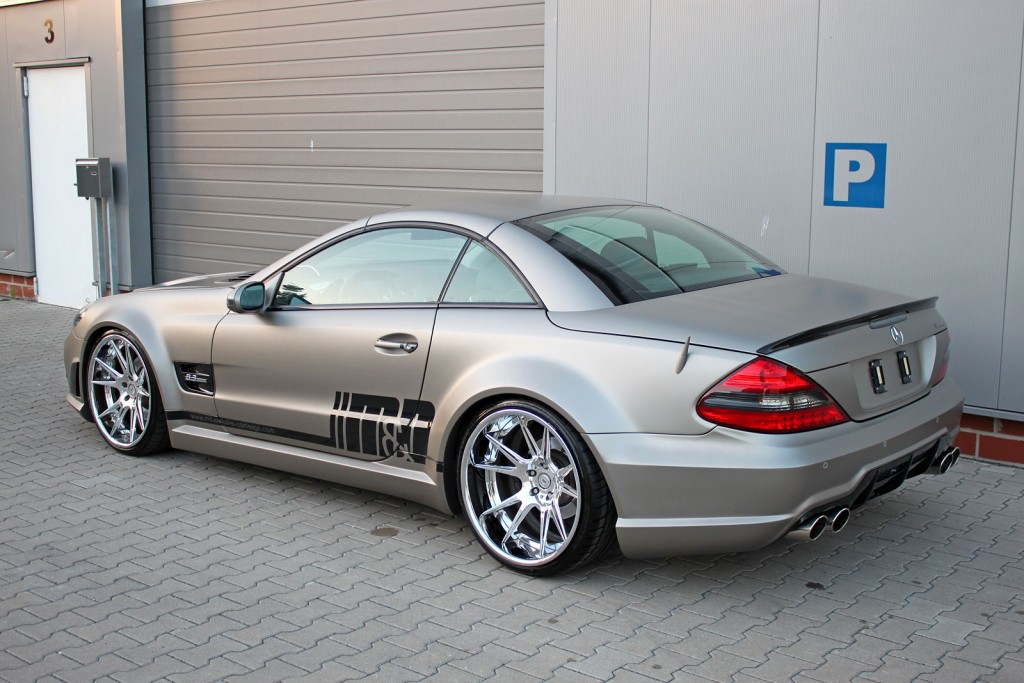 Mercedes SL 500 R230 Designo Manganitgrau Tuning | PD-Series Widebody ...