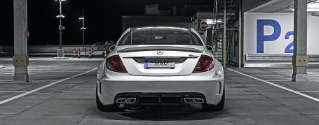 Black Edition V2 Widebody Rear Bumper with Diffuser for Mercedes CL C216