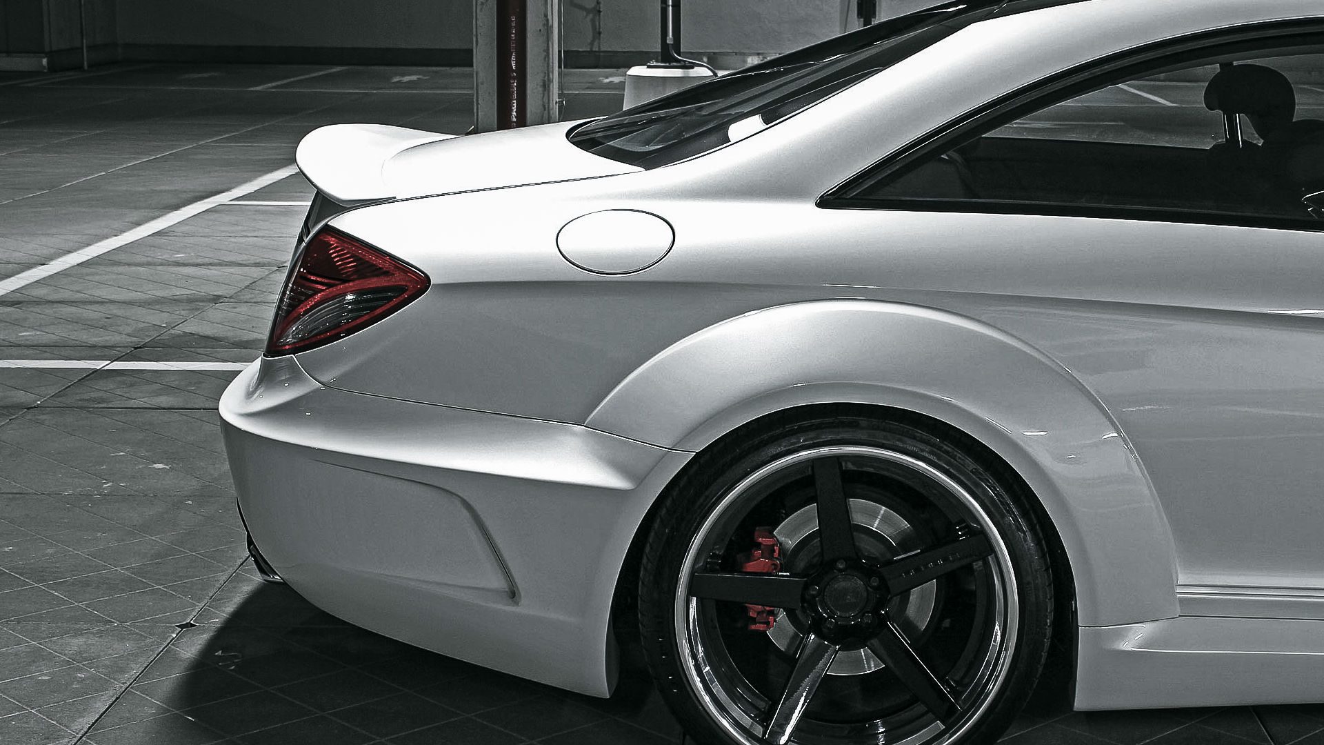 PD Black Edition V2 Widebody Heckklappenspoiler für Mercedes CL C216