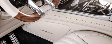 Off-White Lenkrad in Holz Glattleder & Alcantara - Mercedes-AMG G63 W464 G-Yachting Edition